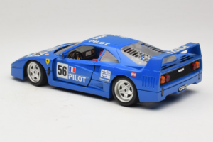 Ferrari F40 Pilot #56 Moder Bburago 1:18 3332-BL1 Kovina – slika 7 od 8