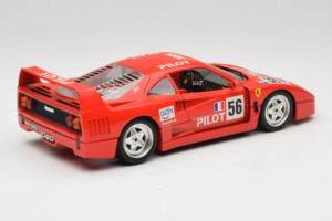 Ferrari F40 #56 Pilot Rdeč 1987 Bburago 1:18 3332-P2 Kovina – slika 3 od 8