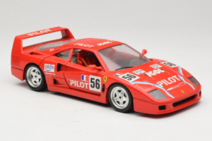 Ferrari F40 #56 Pilot Rdeč 1987 Bburago 1:18 3332-P2 Kovina – slika 6 od 8