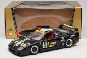 Ferrari F40 Pirelli Agip #1 Črn Bburago 1:18 3332-B1 Kovina – slika 8 od 8