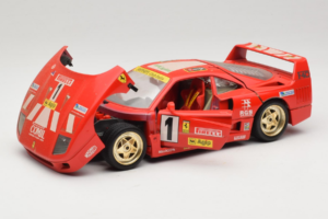 Ferrari F40 Evoluzione #1 Pirelli Agip Rdeč z Zlatimi Kolesi 1992 Bburago 1:18 3042-P2 Kovina – slika 2 od 8