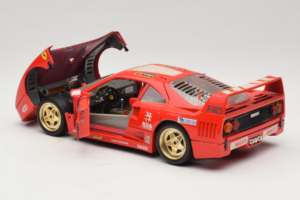 Ferrari F40 Evoluzione #1 Pirelli Agip Rdeč z Zlatimi Kolesi 1992 Bburago 1:18 3042-P2 Kovina – slika 5 od 8