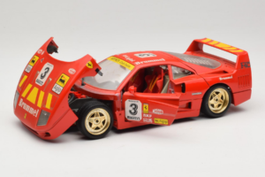Ferrari F40 #3 Pirelli Rdeč 1987 Bburago 1:18 3332-P4 Kovina – slika 2 od 8
