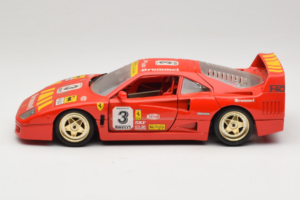 Ferrari F40 #3 Pirelli Rdeč 1987 Bburago 1:18 3332-P4 Kovina – slika 4 od 8