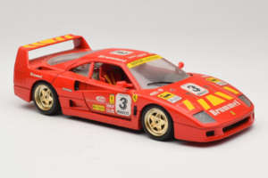 Ferrari F40 #3 Pirelli Rdeč 1987 Bburago 1:18 3332-P4 Kovina – slika 6 od 8