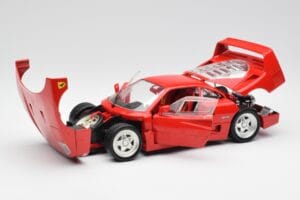 Ferrari F40 Rdeč Hot Wheels 1:18 23911 Kovina – slika 2 od 8