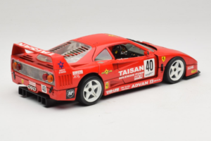 Ferrari F40 #40 T. Ohta / A. Reid Taisan Rdeč 1987 Bburago 1:18 3022-T1 Kovina – slika 3 od 8