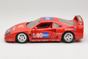 Ferrari F40 #40 the0123 Rdeč 1987 Bburago 1:18 3332-P5 Kovina – slika 4 od 8