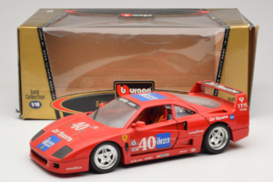 Ferrari F40 #40 the0123 Rdeč 1987 Bburago 1:18 3332-P5 Kovina – slika 8 od 8