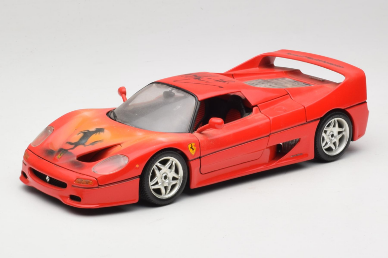 Ferrari F50 Braccio & Gotz M. Schumacher Podpisna Izdaja Bburago 1:18 MS Kovina