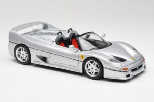 Ferrari F50 Kabriolet Srebrna Bburago 1:18 3372 Kovina – slika 6 od 8