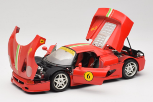 Ferrari F50 Coupe #6 Rdeč z Italijansko Zastavo Bburago 1:18 3382-P1 Kovina – slika 2 od 8