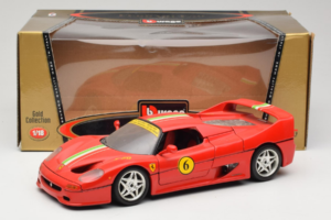 Ferrari F50 Coupe #6 Rdeč z Italijansko Zastavo Bburago 1:18 3382-P1 Kovina – slika 8 od 8