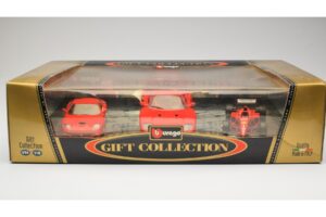 Ferrari Promo Set F40 550 Maranello Scuderia Ferrari F310 F1 1996 Bburago 1:18 FERRARI001 Kovina – slika 2 od 2