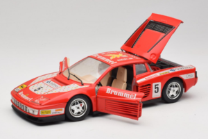 Ferrari Testarossa Brummel #5 Rdeč 1984 Bburago 1:18 3004-P1 Kovina – slika 2 od 8