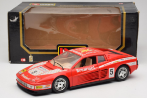 Ferrari Testarossa Brummel #5 Rdeč 1984 Bburago 1:18 3004-P1 Kovina – slika 8 od 8