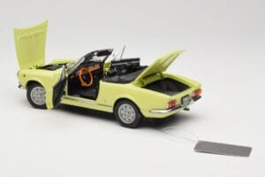 Fiat 124 Spider BS1 Rumena Sun Star 1:18 4921 Kovina – slika 5 od 8
