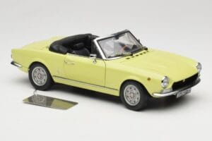 Fiat 124 Spider BS1 Rumena Sun Star 1:18 4921 Kovina – slika 6 od 8