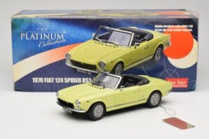 Fiat 124 Spider BS1 Rumena Sun Star 1:18 4921 Kovina – slika 8 od 8