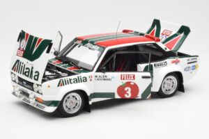 Fiat 131 Abarth #3 M. Alen / I. Kivimaki Winner Rally 1000 Lakes 1980 Kyosho 1:18 08376H Kovina – slika 2 od 8