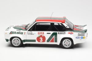 Fiat 131 Abarth #3 M. Alen / I. Kivimaki Winner Rally 1000 Lakes 1980 Kyosho 1:18 08376H Kovina – slika 4 od 8