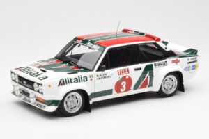 Fiat 131 Abarth #3 M. Alen / I. Kivimaki Winner Rally 1000 Lakes 1980 Kyosho 1:18 08376H Kovina