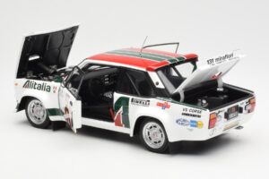 Fiat 131 Abarth #3 M. Alen / I. Kivimaki Winner Rally 1000 Lakes 1980 Kyosho 1:18 08376H Kovina – slika 5 od 8