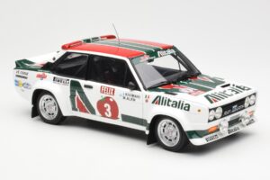 Fiat 131 Abarth #3 M. Alen / I. Kivimaki Winner Rally 1000 Lakes 1980 Kyosho 1:18 08376H Kovina – slika 6 od 8