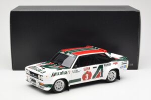 Fiat 131 Abarth #3 M. Alen / I. Kivimaki Winner Rally 1000 Lakes 1980 Kyosho 1:18 08376H Kovina – slika 8 od 8