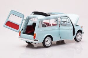 Fiat 500 Giardiniera Acquamarina Moder Norev 1:18 187742 Kovina – slika 2 od 7