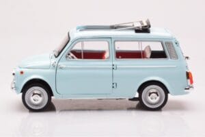 Fiat 500 Giardiniera Acquamarina Moder Norev 1:18 187742 Kovina – slika 4 od 7