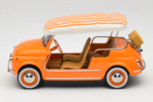 Fiat 500 Jolly Oranžna Norev 1:18 187791 Kovina – slika 3 od 6