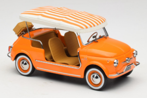 Fiat 500 Jolly Oranžna Norev 1:18 187791 Kovina – slika 4 od 6