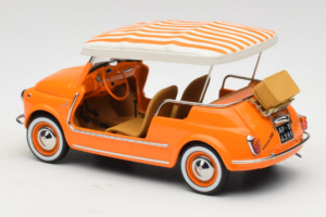 Fiat 500 Jolly Oranžna Norev 1:18 187791 Kovina – slika 5 od 6