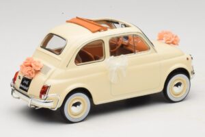 Fiat 500 L Slonovina Wedding Gift Norev 1:18 187780 Kovina – slika 2 od 6