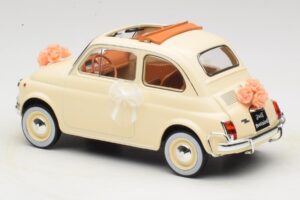 Fiat 500 L Slonovina Wedding Gift Norev 1:18 187780 Kovina – slika 5 od 6