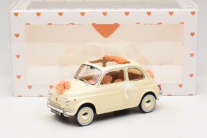 Fiat 500 L Slonovina Wedding Gift Norev 1:18 187780 Kovina – slika 6 od 6