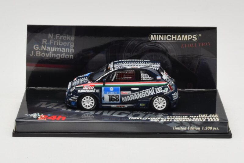 Fiat 500 #168 Engstler Motorsport Freke / Friberg / Naumann 24 Hours Nurburgring 2008 Minichamps 1:43 437081268 Kovina