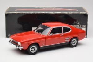 Ford Capri Mk1 1700 GT Rdeč Minichamps 1:18 180089001 Kovina – slika 8 od 8