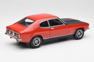 Ford Capri Mk1 2600 RS Rdeče-Črna Minichamps 1:18 180089071 Kovina – slika 3 od 8