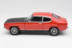 Ford Capri Mk1 2600 RS Rdeče-Črna Minichamps 1:18 180089071 Kovina – slika 4 od 8