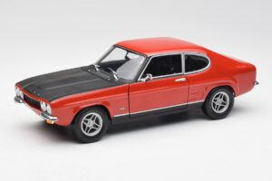 Ford Capri Mk1 2600 RS Rdeče-Črna Minichamps 1:18 180089071 Kovina