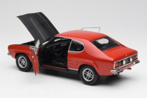 Ford Capri Mk1 2600 RS Rdeče-Črna Minichamps 1:18 180089071 Kovina – slika 5 od 8