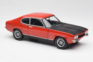 Ford Capri Mk1 2600 RS Rdeče-Črna Minichamps 1:18 180089071 Kovina – slika 6 od 8