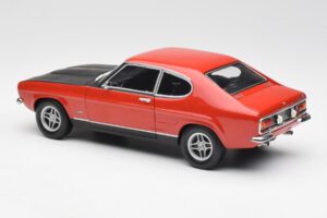 Ford Capri Mk1 2600 RS Rdeče-Črna Minichamps 1:18 180089071 Kovina – slika 7 od 8