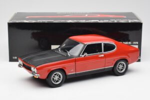 Ford Capri Mk1 2600 RS Rdeče-Črna Minichamps 1:18 180089071 Kovina – slika 8 od 8