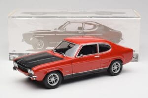 Ford Capri Mk1 RS 2600 Rdeča & Črna Minichamps 1:18 150089076 Kovina – slika 8 od 8