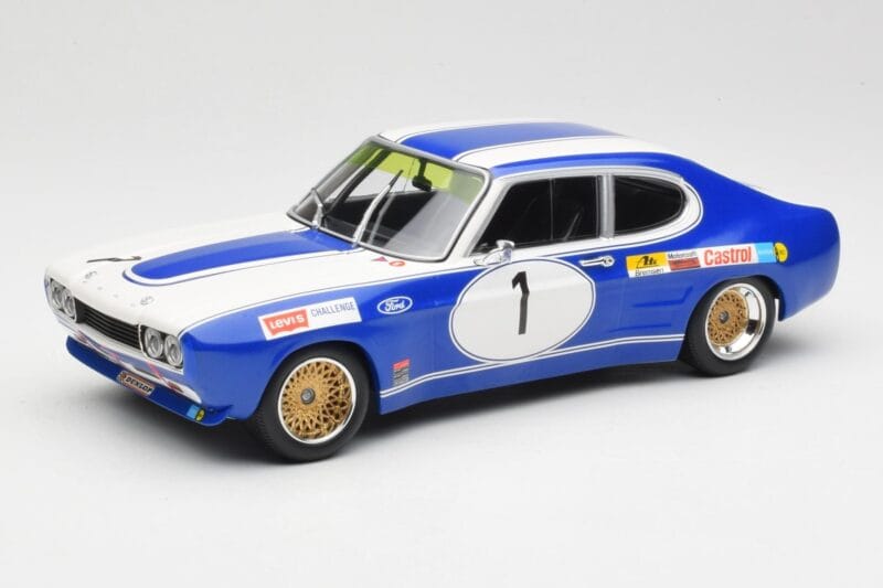 Ford Capri Mk1 RS 2600 #1 D. Glemser Ford Deutschland Winner Brno ETCC 1972 Minichamps 1:18 155728501 Kovina