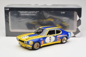 Ford Capri Mk1 RS 2600 #9 K. Fritzinger / H. Heyer Team Europa Möbel 6 Hours of Nürburgring ETCC 1973 Minichamps 1:18 1557385 – slika 6 od 6