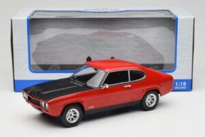 Ford Capri Mk1 RS 2600 Rdeč s Črno Kapo MCG 1:18 MCG18538 Kovina – slika 6 od 6